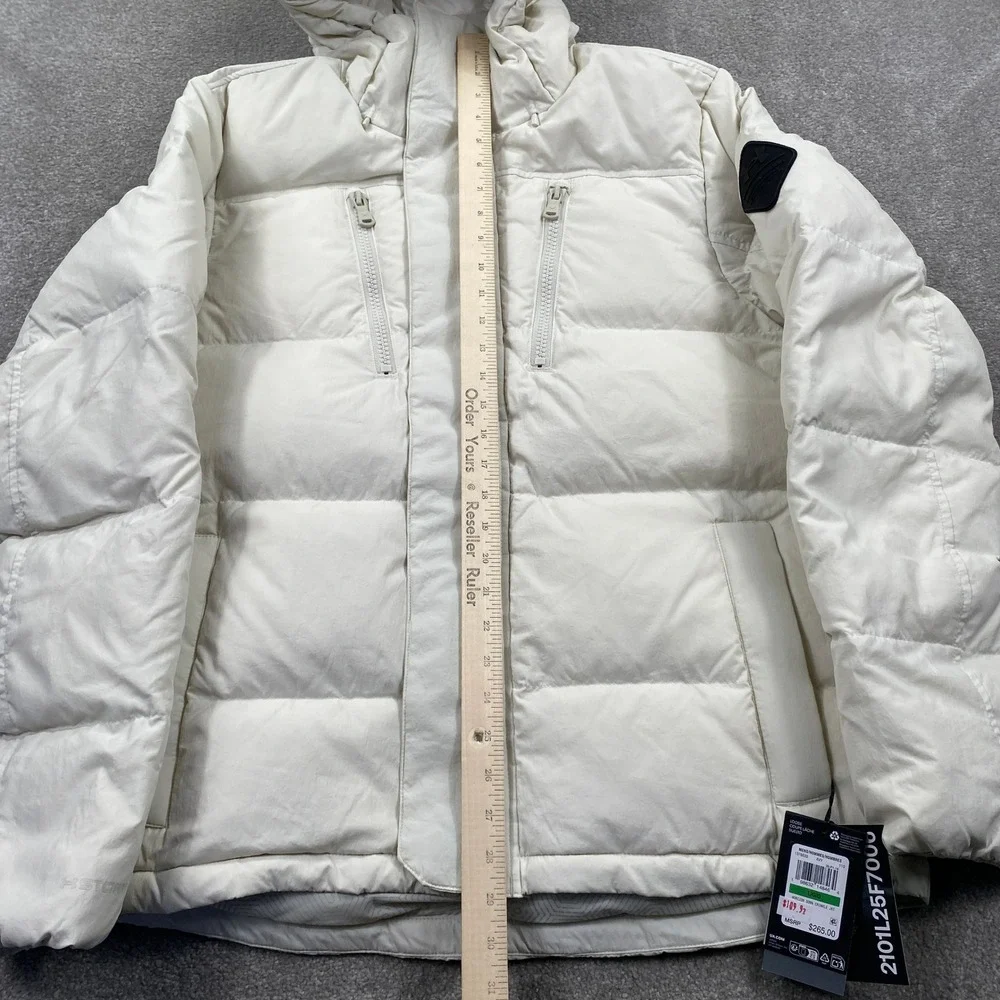Under Armour Horizon Down Crinkle Jacket Mens Large Avy White 700 Fill Puffer